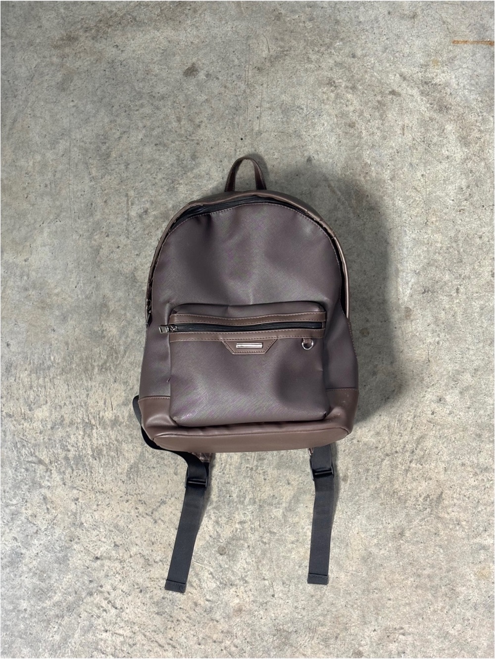 Faux Leather Backpack